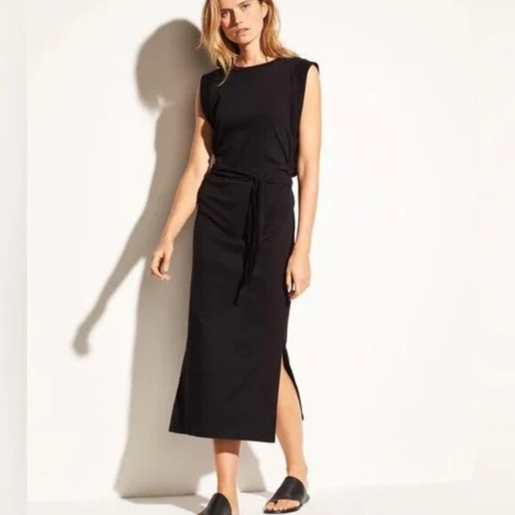 Vince Black Open Back Wrap Dress Small NWT - Picture 1 of 13